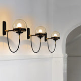 Stilig Design Vägg Sänglampa med Glasbollskärm Carvallo