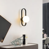 Cirkulär Design Vägg Sänglampa med Glasbollskärm Carvallo