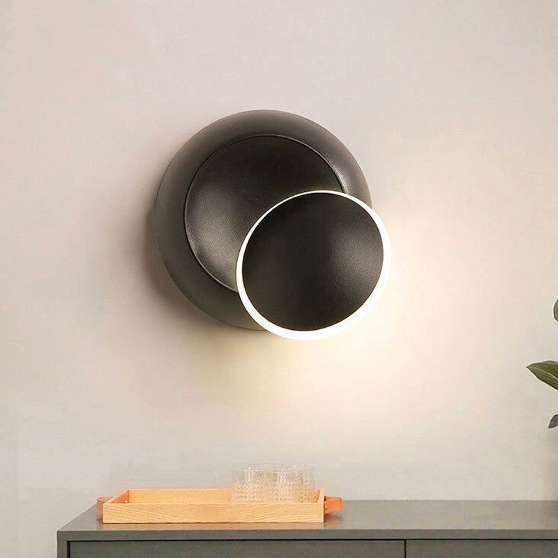 Rotera LED Vägg Sänglampa med Retro Aluminium Design Carvallo