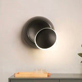 Rotera LED Vägg Sänglampa med Retro Aluminium Design Carvallo