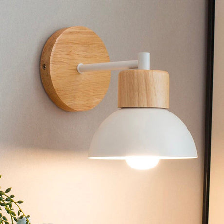 Retro Trä Väggsängs Lampor med Vintage Edison Stil Carvallo