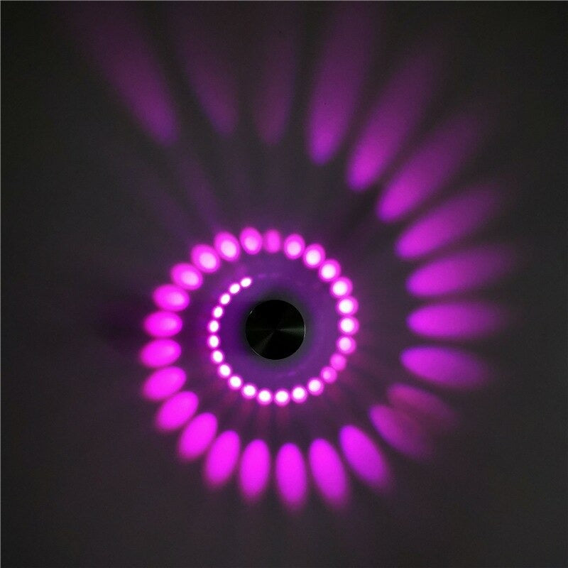 Minimalist Spiral Vägg Nattlampa med LED Touch Control Carvallo