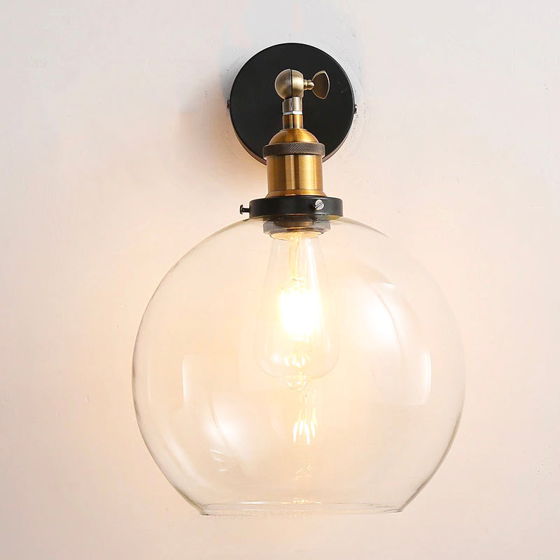 Vintage Glas Väggsänglampa i Klassisk Design Carvallo