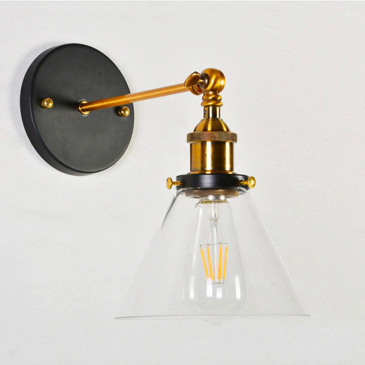 Vintage Glas Väggsänglampa i Klassisk Design Carvallo