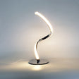Spiral Bordslampa i Modern Aluminium – Sänglampa med LED & Varmt Ljus Hemnix