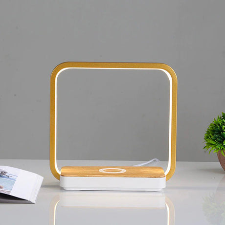 Beröringskänslig sänglampa med trådlös laddare och LED Carvallo