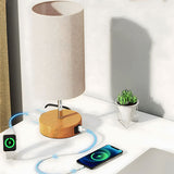 Carvallo - Modern kabel sänglampa med justerbart ljus och USB-portar Carvallo