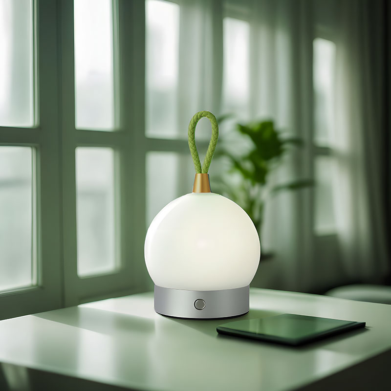 PortaGlow - Bärbar Touch sänglampa med uppladdningsbart batteri och justerbart ljus Carvallo