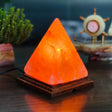 Pyramid Salt Lamp - Elegant Bedroom Decorative Light Carvallo