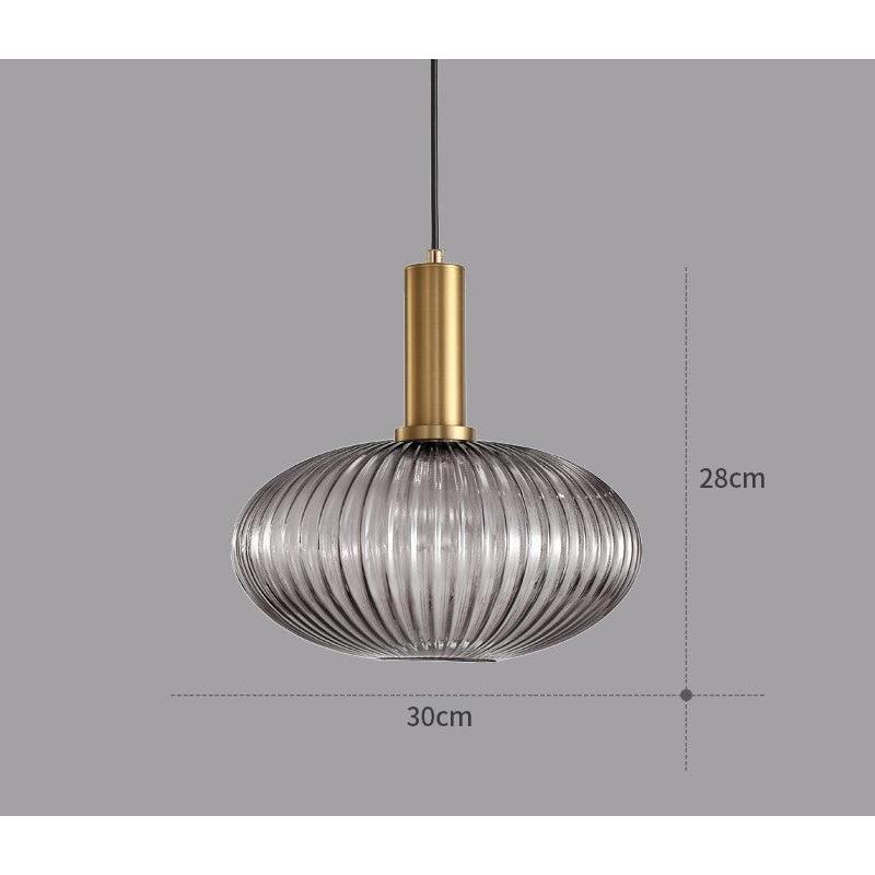 Hängelampa i färgat glas – Vintage & Dekorativ | För vardagsrum & matsal Carvallo