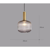 Hängelampa i färgat glas – Vintage & Dekorativ | För vardagsrum & matsal Carvallo