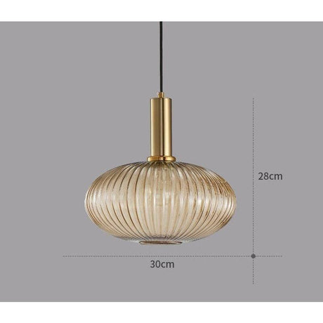 Hängelampa i färgat glas – Vintage & Dekorativ | För vardagsrum & matsal Carvallo