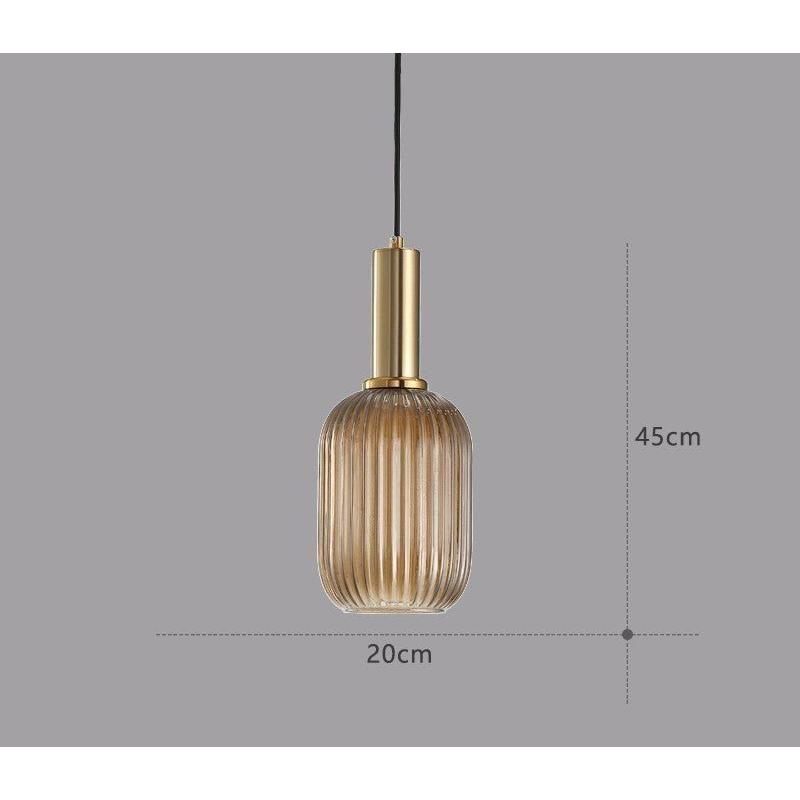 Hängelampa i färgat glas – Vintage & Dekorativ | För vardagsrum & matsal Carvallo