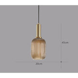 Hängelampa i färgat glas – Vintage & Dekorativ | För vardagsrum & matsal Carvallo