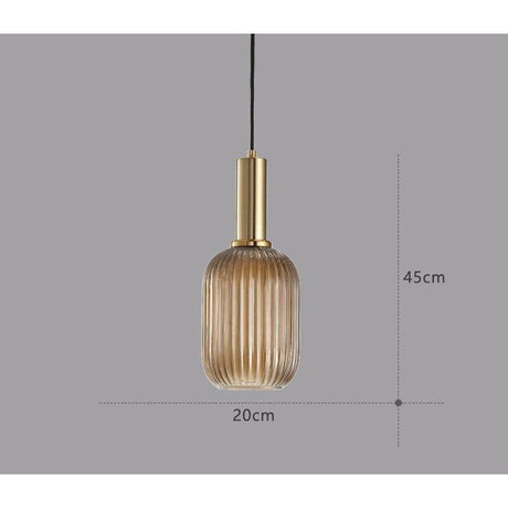 Hängelampa i färgat glas – Vintage & Dekorativ | För vardagsrum & matsal Carvallo