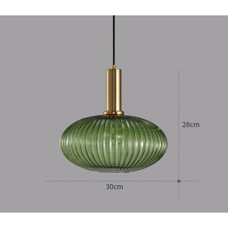 Hängelampa i färgat glas – Vintage & Dekorativ | För vardagsrum & matsal Carvallo