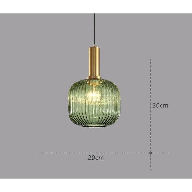 Hängelampa i färgat glas – Vintage & Dekorativ | För vardagsrum & matsal Carvallo