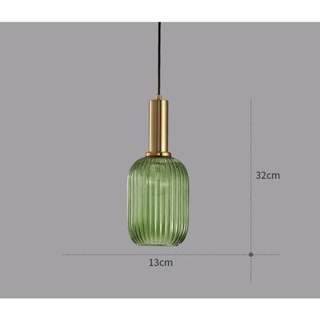 Hängelampa i färgat glas – Vintage & Dekorativ | För vardagsrum & matsal Carvallo