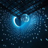 Stort Glittrande Disco Partykula Glas Modern Dekor Carvallo