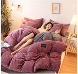 Mjuk Plysch Duvetöverdrag för Vinter - PlushWarm Carvallo