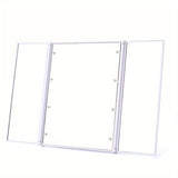 Makeup Spegel med LED-lampor och Trifold Design Carvallo