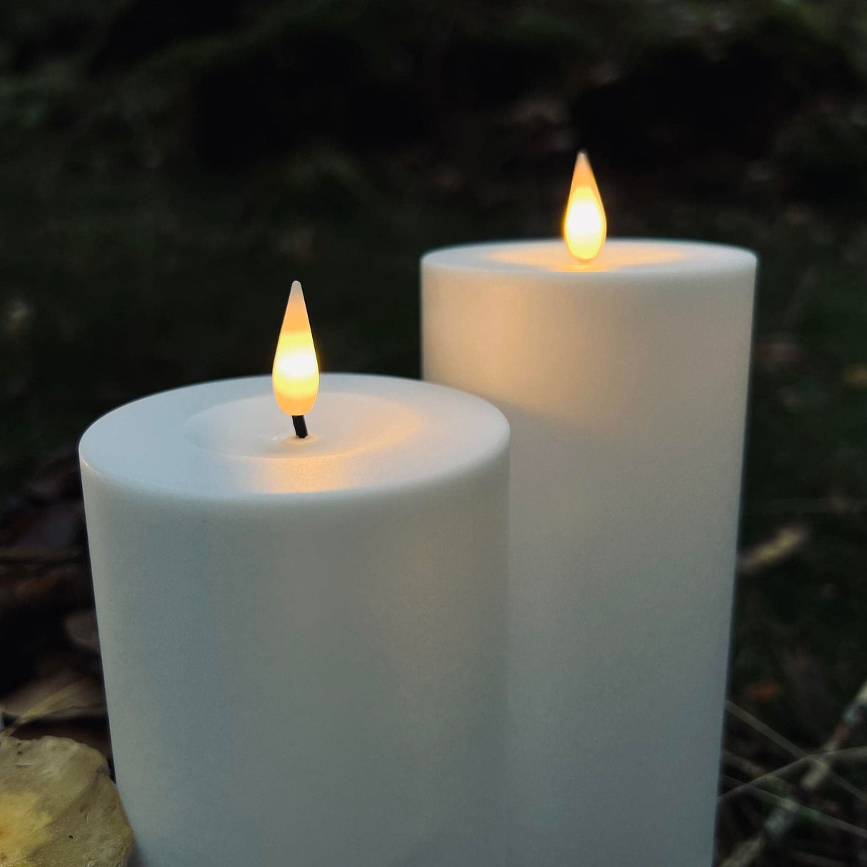 Utomhus LED Ljusfri Pilarljus Set Carvallo
