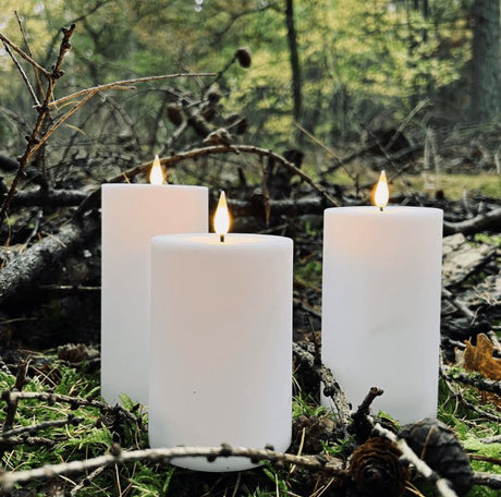 Utomhus LED Ljusfri Pilarljus Set Carvallo