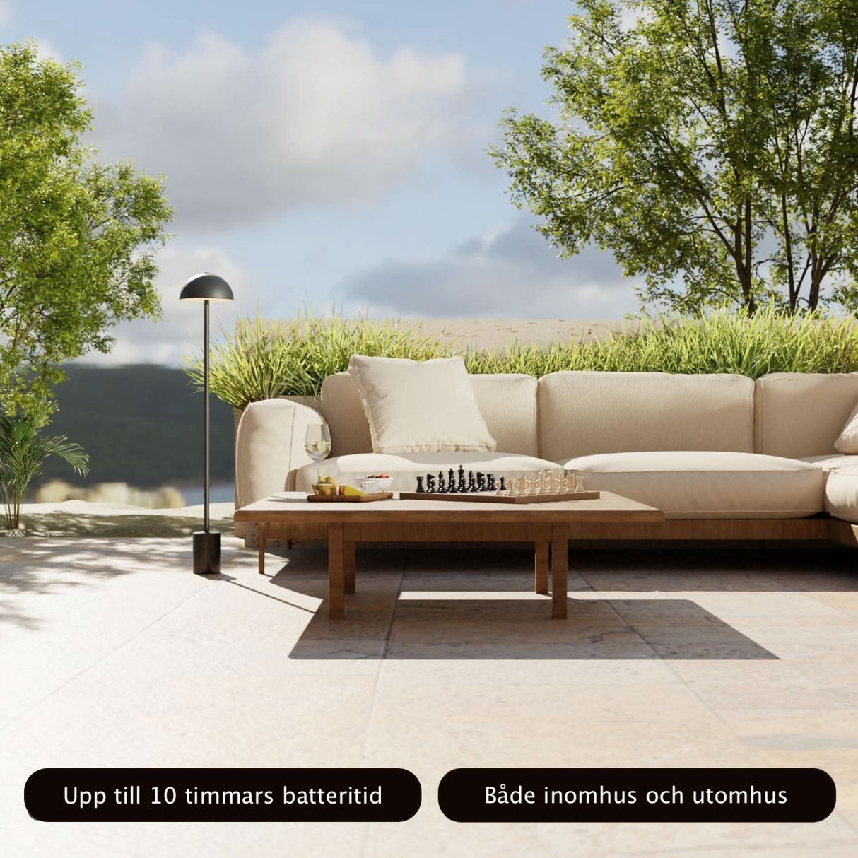 Aurora Batteridriven Golvlampa Carvallo