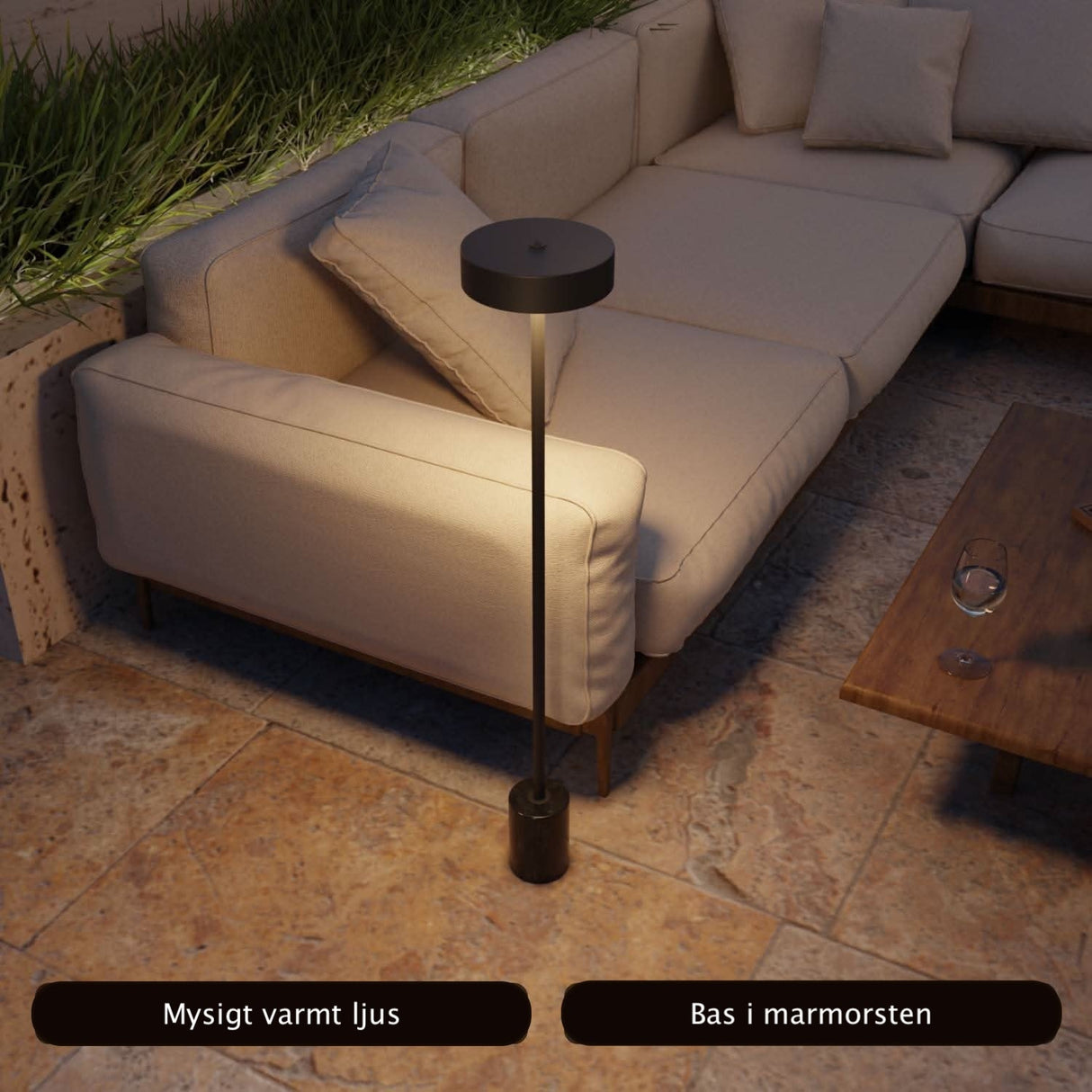 Uranos Golvlampa – Elegant Batteridriven LED-lampa för Inomhus & Utomhus Carvallo