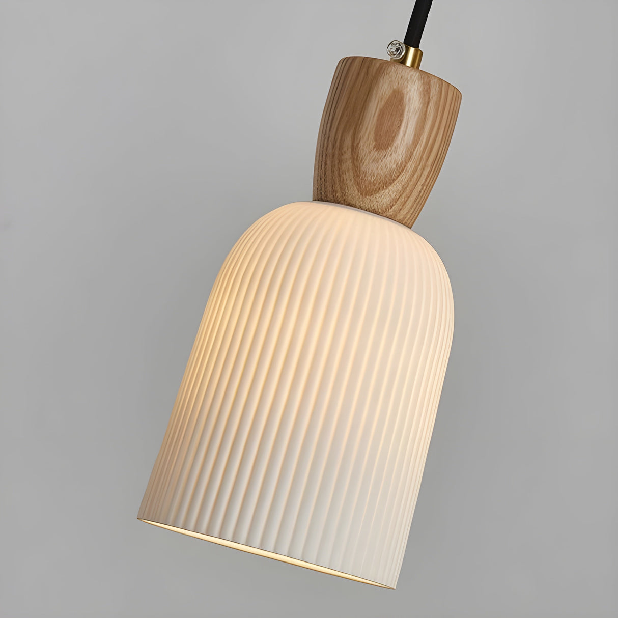 SereniGlow Light - Keramisk Japansk LED Pendellampa Carvallo