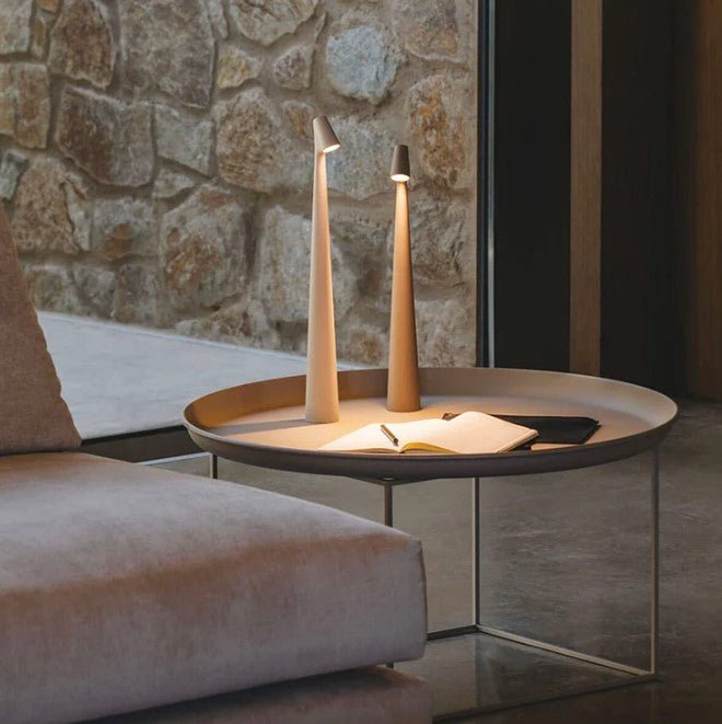 Nordisk minimalistisk design stämningslampa | Trådlös | LED | Läslampa | Middagslampa MILA Sverige