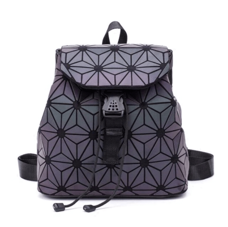 Luminös geometrisk ryggsäck-Accessories-Hemnix-Lysande hexagon-36cmX13cmX32cm-Hemnix