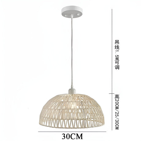 NatureWeave Light - Japansk Rattan Pendellampa Carvallo
