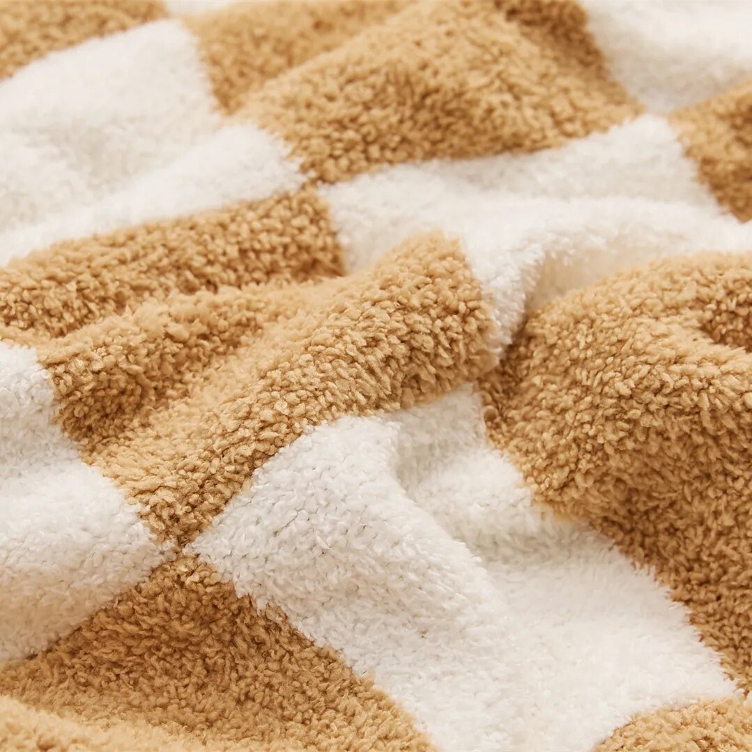 Lyxig Färgglad Rutigt Filt för Bekväm Komfort Carvallo