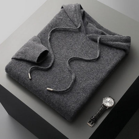 Merinoull Hoodie för Män med Mjuk Finish Carvallo