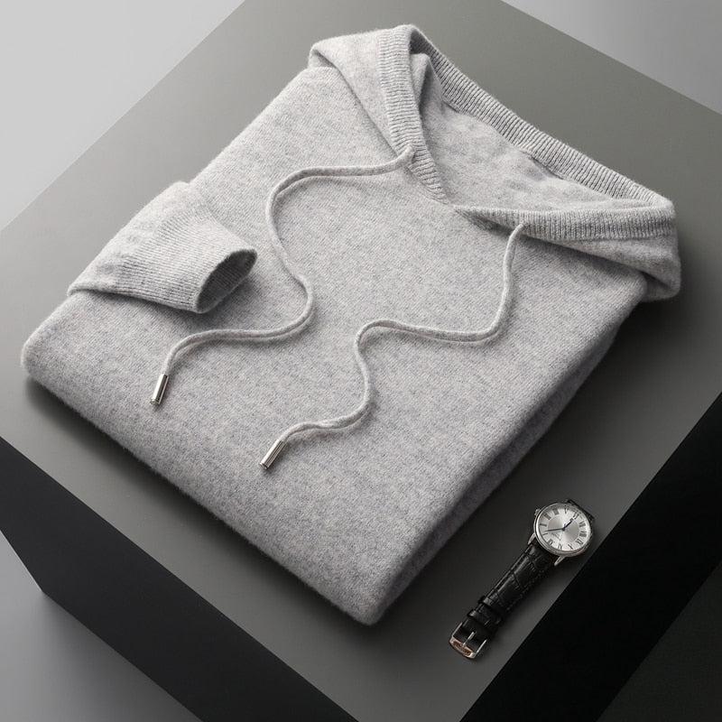 Merinoull Hoodie för Män med Mjuk Finish Carvallo