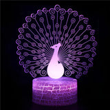 PeacockGlow – Stilren LED-bordslampa med färgjusteringsteknologi för en rolig ljusupplevelse Carvallo