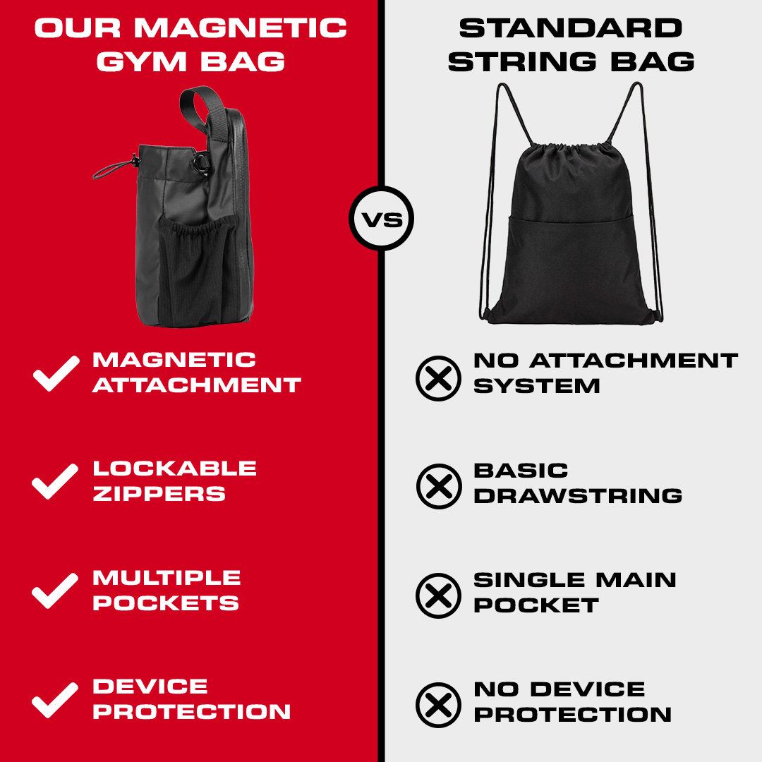 Gym Bag Magnetisk Hängande Förvaring Vattentålig Carvallo