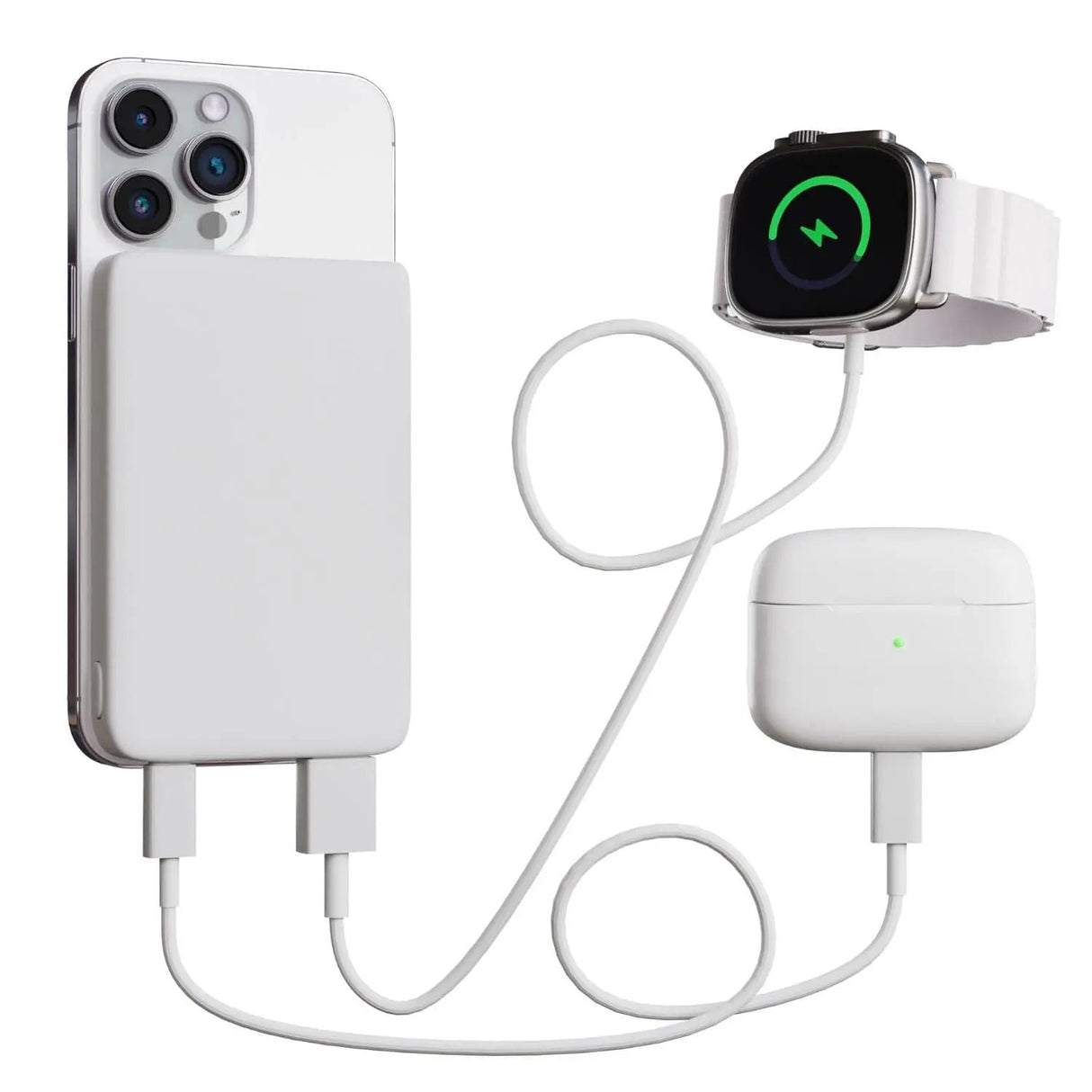 Trådlös laddare powerbank med magnetisk design Carvallo