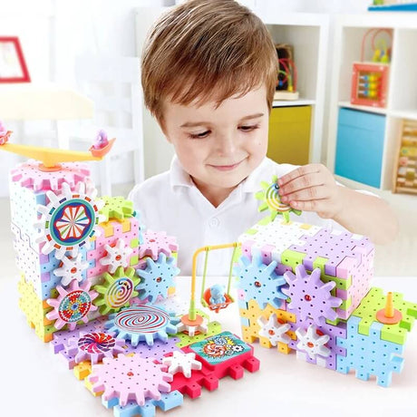 Elektrisk Byggmodell – 3D Pussel med Växlar för Barn-Building Toys-BB-Hemnix