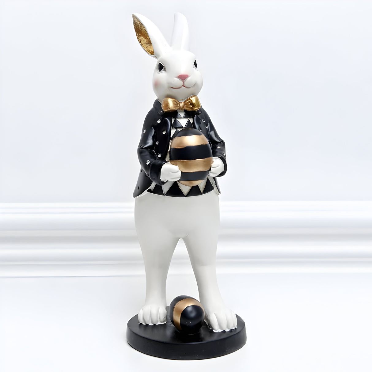 RegalRabbit Dekoration – Dekorativ Pastoral Palats Kaninfamilj Dekoration Carvallo