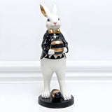 RegalRabbit Dekoration – Dekorativ Pastoral Palats Kaninfamilj Dekoration Carvallo