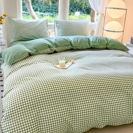 CheckeredDream sängklädesset - Avslappnad rutig sängklädesset Carvallo