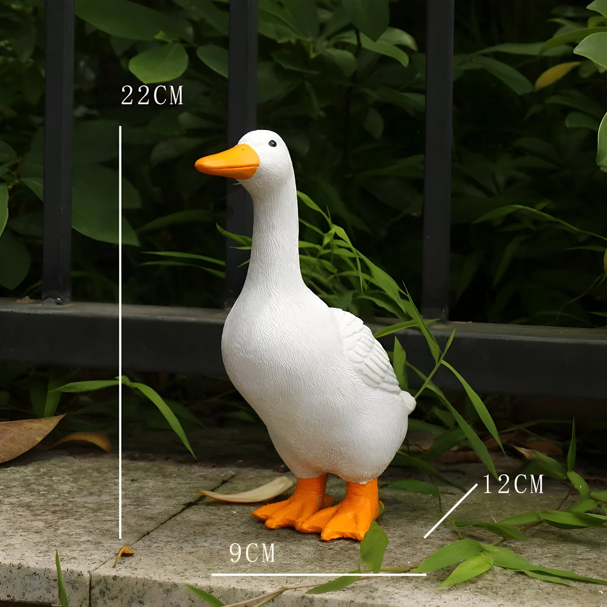 PuddlePals Skulptur – Lantstil Anka & Gås Figur Carvallo