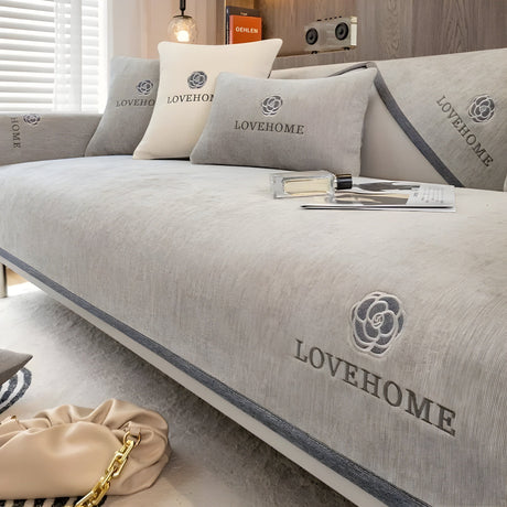 LuxeWrap Sofabeklädnad - Modern, Rutschskydd Sofakudsskydd Carvallo