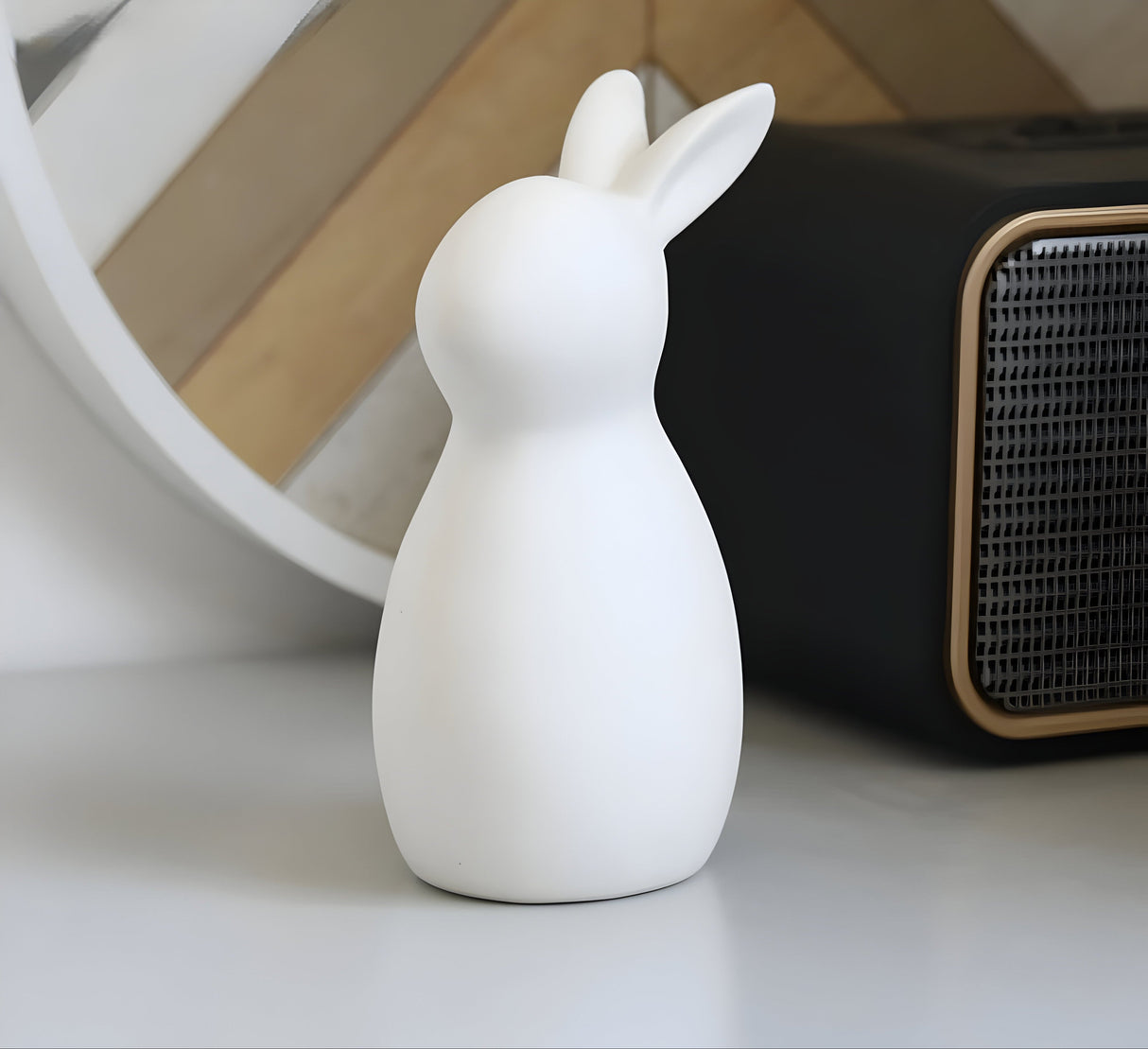 SnowBunny Dekor – Nordisk Keramisk Kanin Dekoration Carvallo