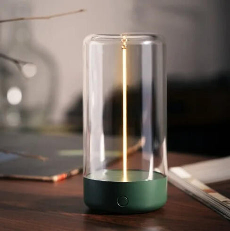 QuantumGlow – Bärbar LED-lampa med magnetisk och flexibel filament | USB-C uppladdningsbar ambient belysning-Lamps-BB-Avokadogrön-Hemnix