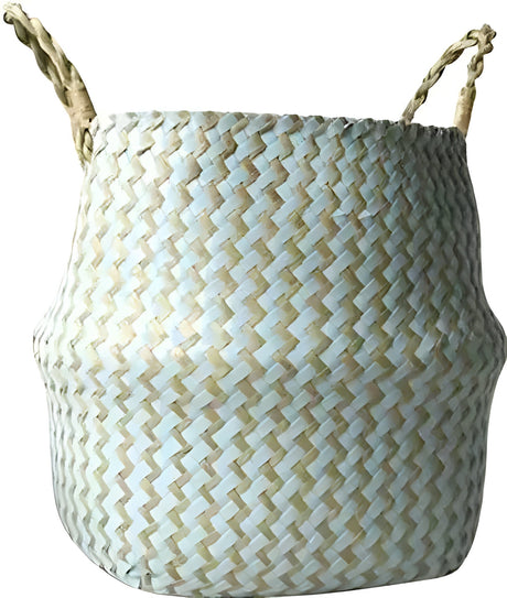 EcoHaven Korg - Fällbar Handgjord Rattan Vävd Blomkorg Carvallo