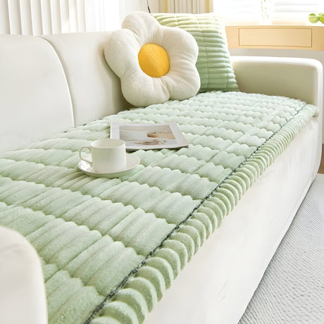 Kord Sofföverdrag – Tjockt, Rutsksäkert och Dekorativt | Perfekt Skydd för Soffa Carvallo