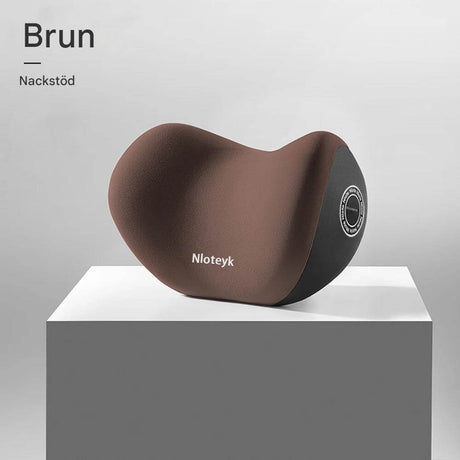 Travilo – Ergonomisk Nack- och Ryggkudde för Bilresor | Anpassningsbar Komfort i Varje Sits-Back & Lumbar Support Cushions-BB-1 brunt nackstöd-Hemnix